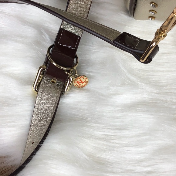 Nicole Lee Gold Crossbody Purse w/ Sequin … - Picture 5 of 9